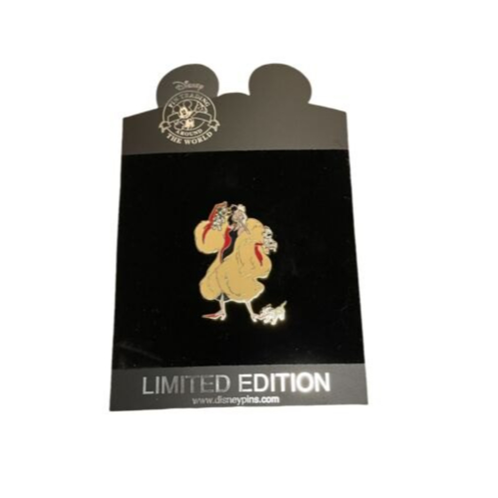 Disney Pin Trading Cruella De Vil Villain Series 101 Dalmatians LE 250 Rare